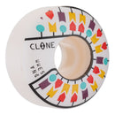 Jeu de 4 roues de skate Alien Workshop Clone DNA 53mm 101A blanches