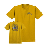 T-shirt Antihero Customs coloris heather mustard avec lettrage sérigraphié