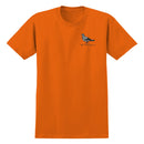 T-shirt Antihero OG Pigeon orange avec sérigraphie du pigeon sur la poitrine