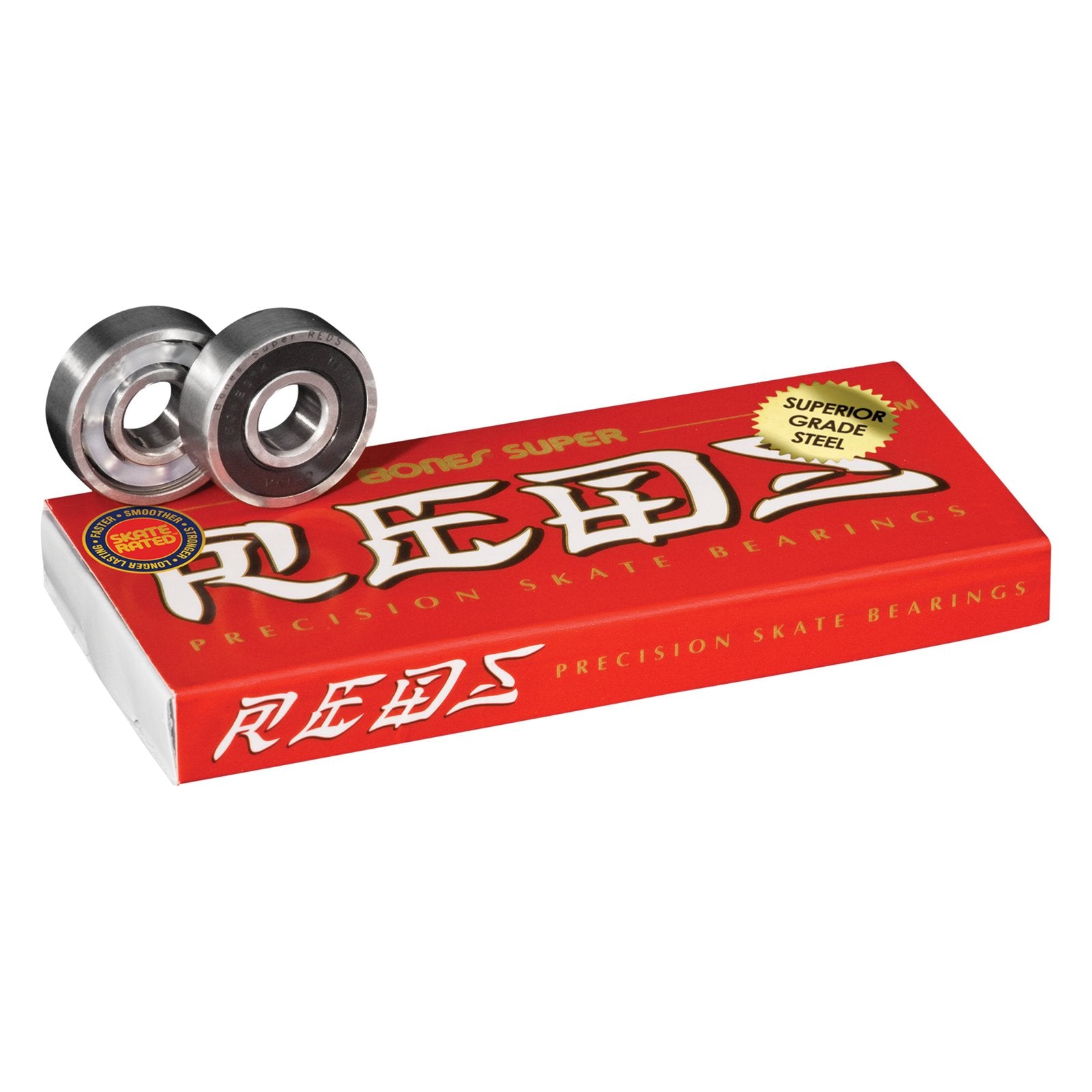 Bones Roulements (jeu de 8) Super Reds