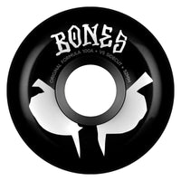 Jeu de 4 roues de skateboard Bones 100's V5 Sidecut 52mm 100A noir