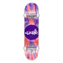 Skateboard complet Cliché Peace Purple Red 8.0", graphique violet et rouge avec signe de paix