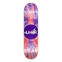 Deck de skate Cliché Peace RHM Purple Red 8.25" avec graphisme du signe Peace violet et rouge