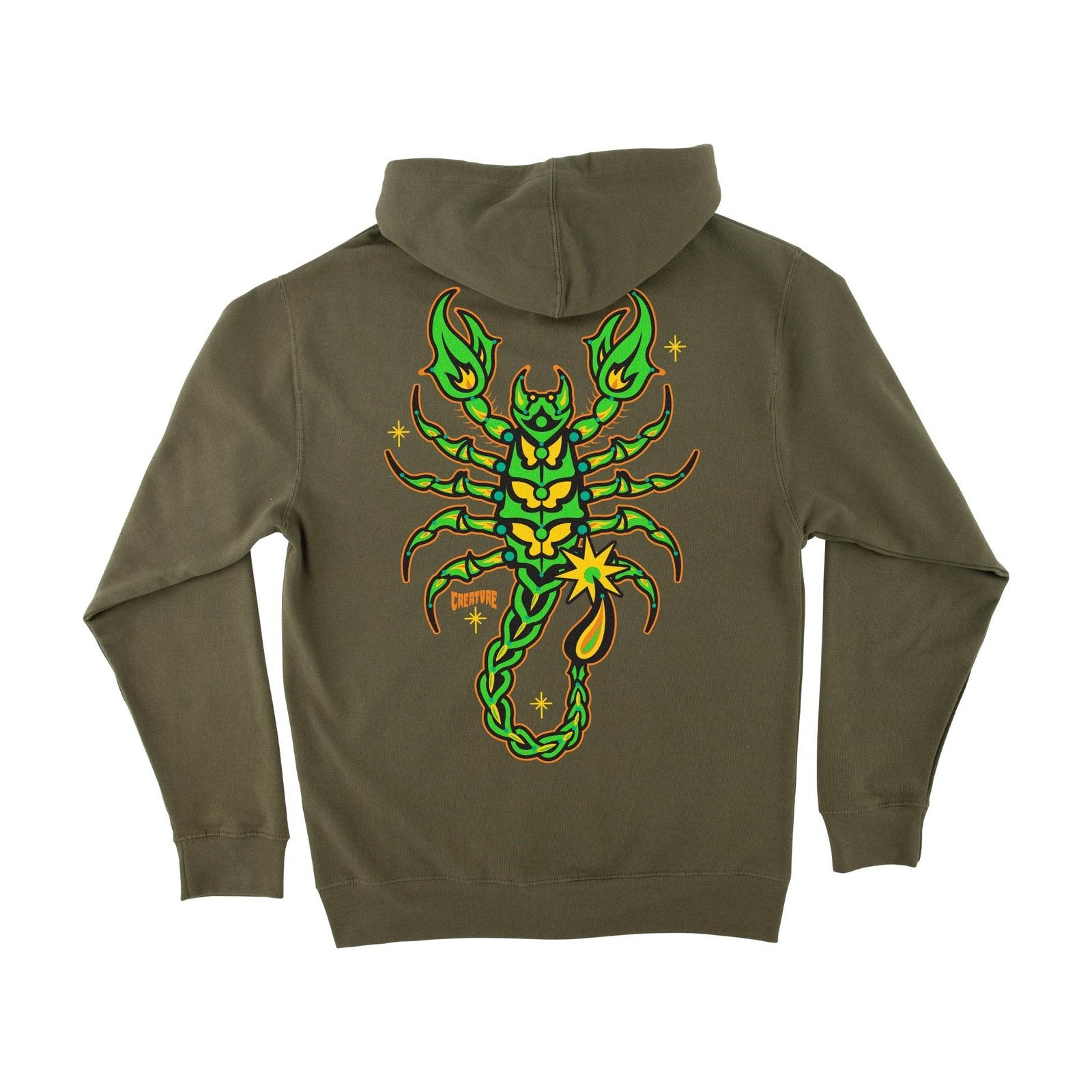 Creature Sweat Deadly Sands Zip Hood Army L