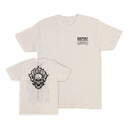T-shirt Creature Bonehead Flame Wash coloris Natural avec motif crâne flammé