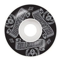 Jeu de 4 roues de skateboard Darkstar Arc coloris Silver, diamètre 52mm