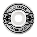 Jeu de 4 roues Darkstar Quarter 53mm 101A coloris argent