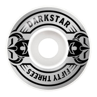 Jeu de 4 roues Darkstar Quarter 53mm 101A coloris argent