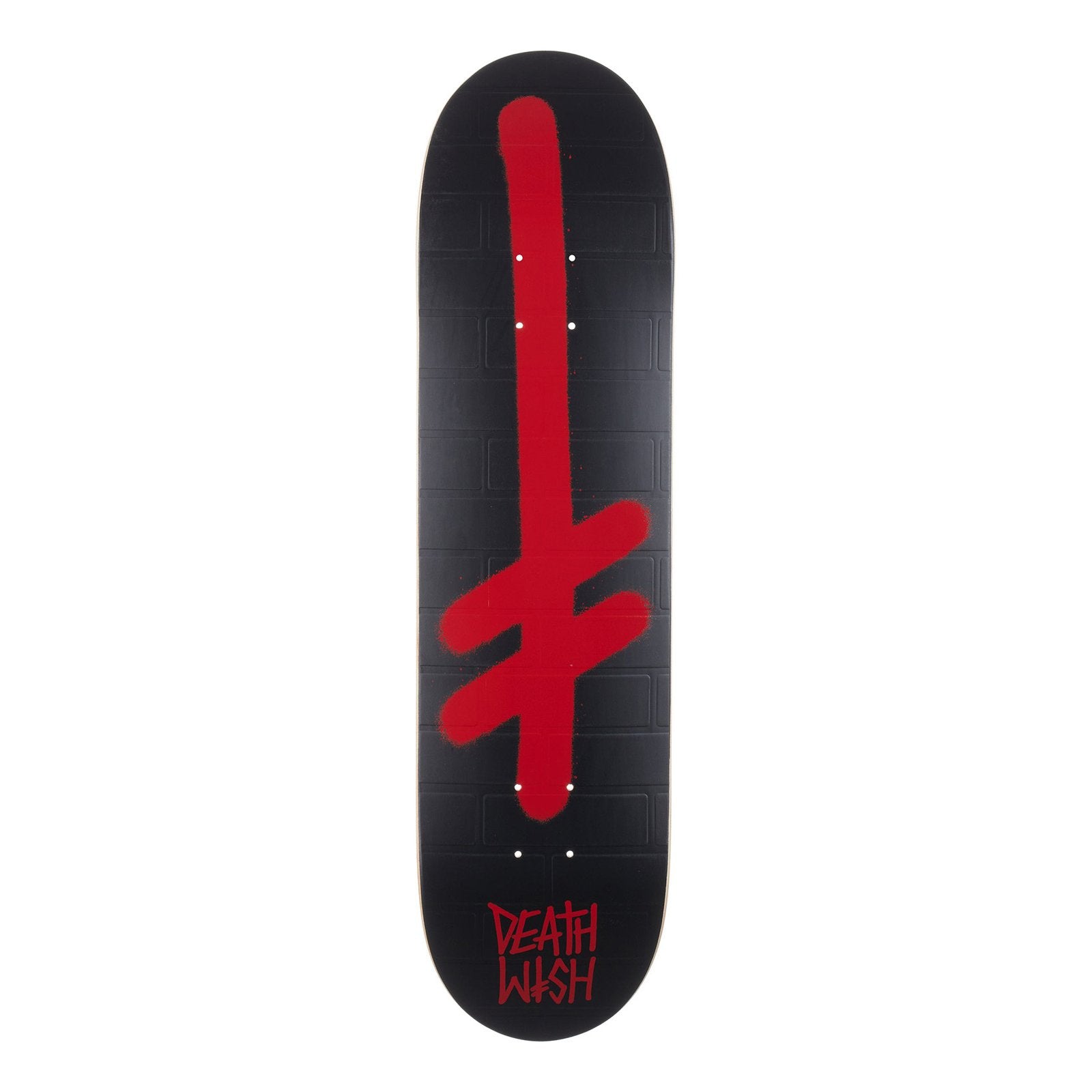 Deathwish Deck Gang Logo Blk Red Bricks 8.0 x 31.5