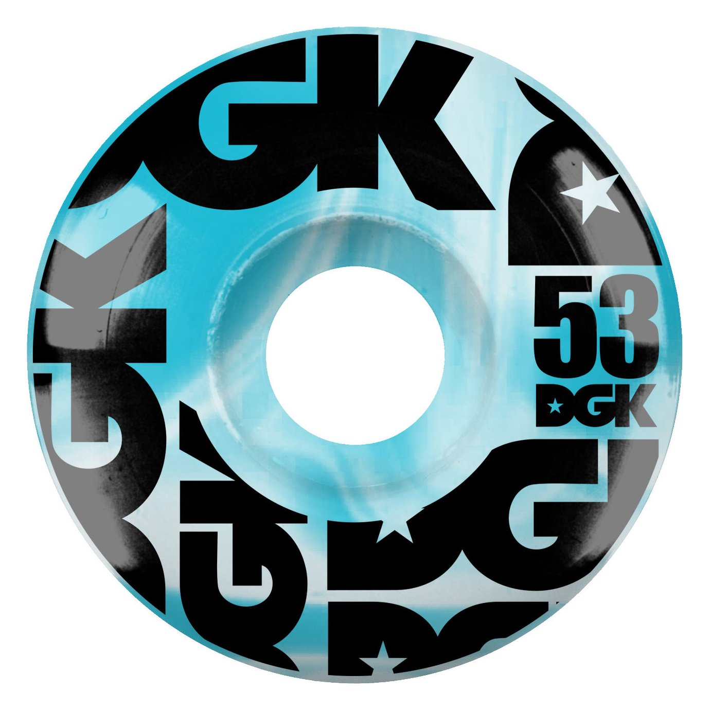 DGK Wheels (jeu de 4) 53mm Swirl Formula Blue 101A