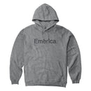 Sweat à capuche Emerica Pure Logo gris avec logo navy sérigraphié sur la poitrine