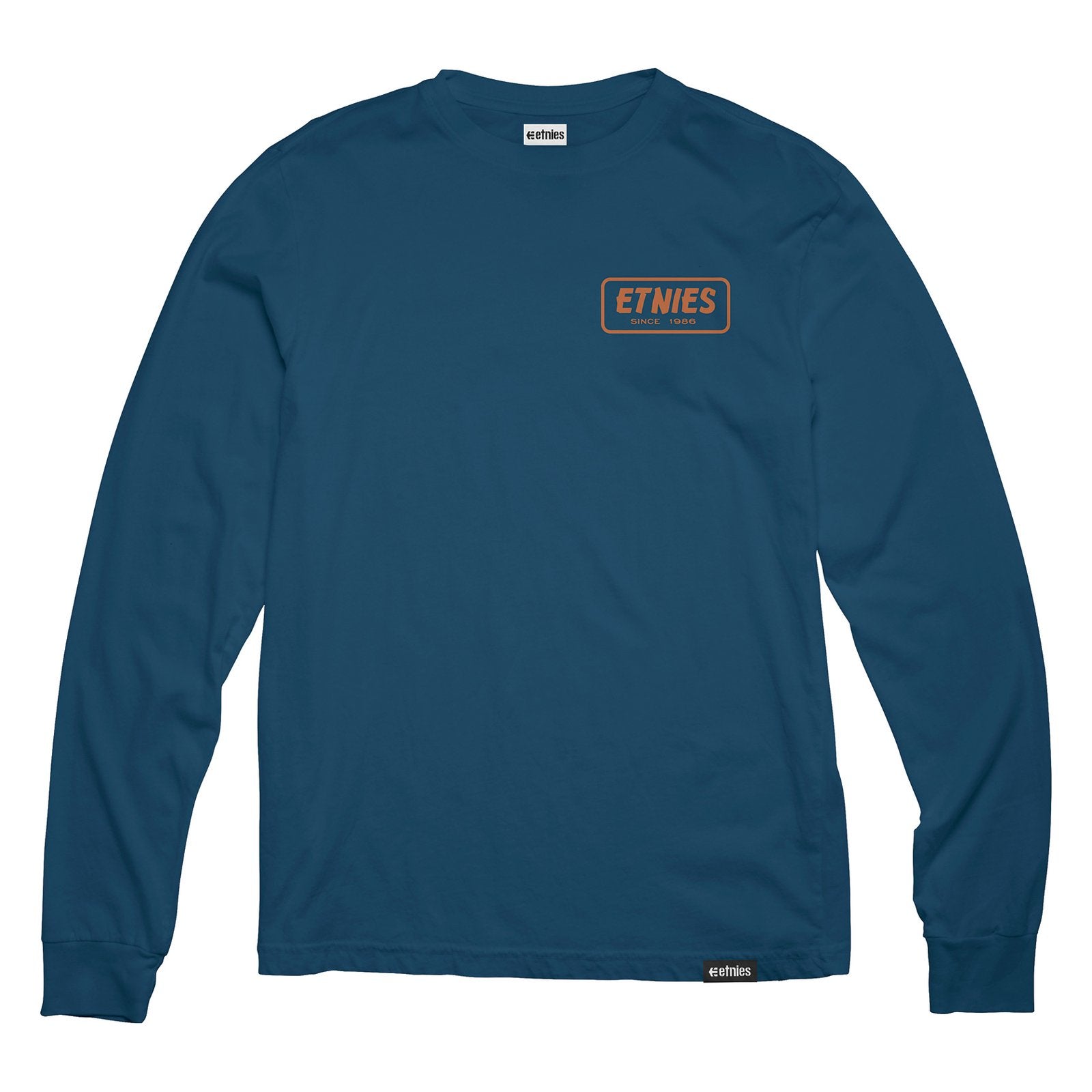 Etnies Quality Control LS Tee Navy Orange M