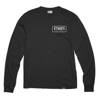 T-shirt manches longues Etnies Quality Control noir avec logo blanc dans le dos