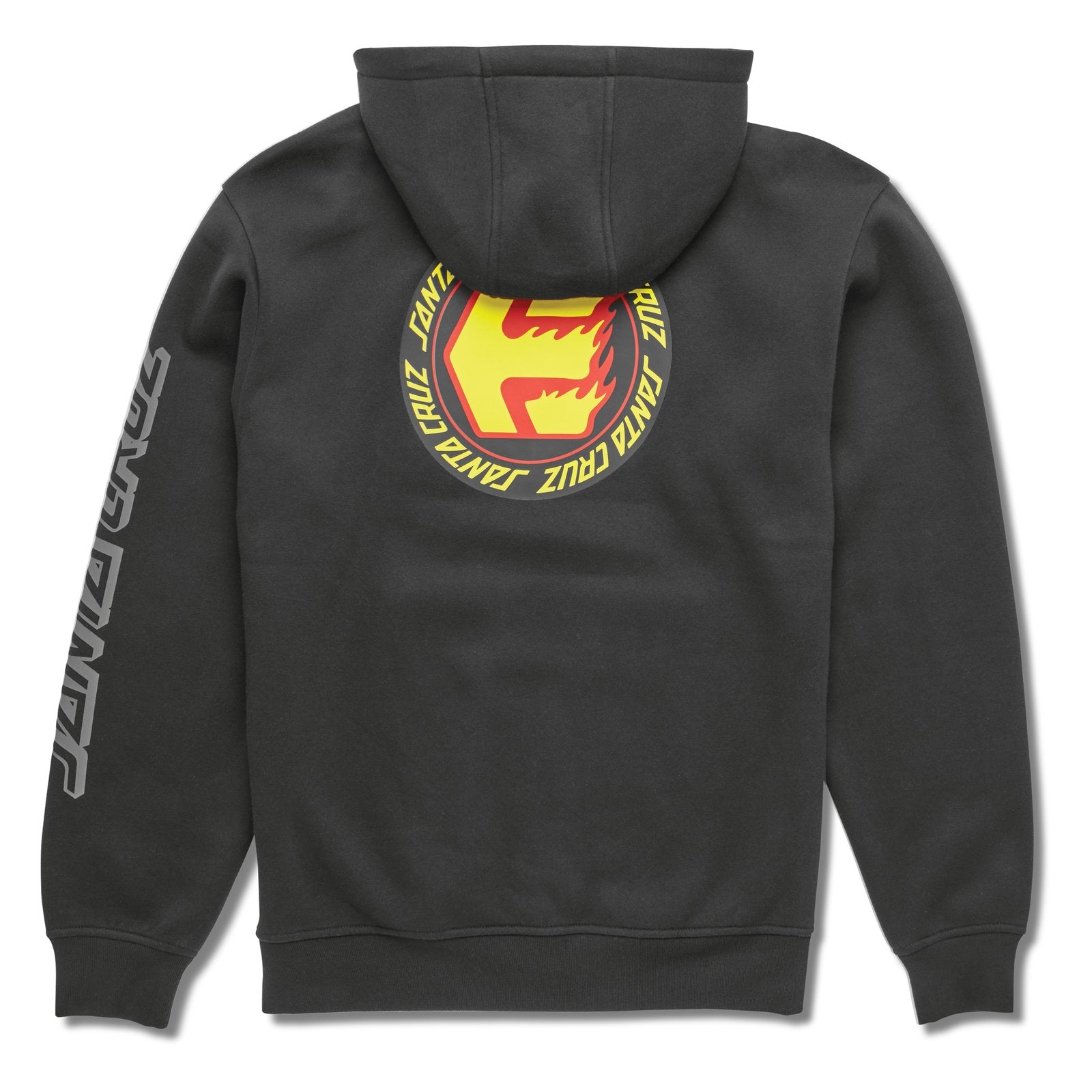 Etnies Santa Cruz Flame Tech Zip Hoodie Black L