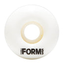 Jeu de 4 roues de skateboard Form blanches, dureté 101A