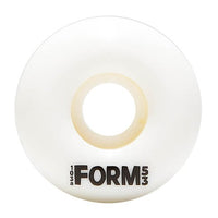 Jeu de 4 roues de skateboard Form blanches, dureté 101A