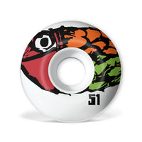 Jeu de 4 roues Girl Pictograph Staple 51mm 101A
