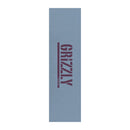 Plaque de grip Grizzly Stamp bleu et noir 9 x 33 pouces avec logo ours