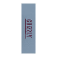 Plaque de grip Grizzly Stamp bleu et noir 9 x 33 pouces avec logo ours