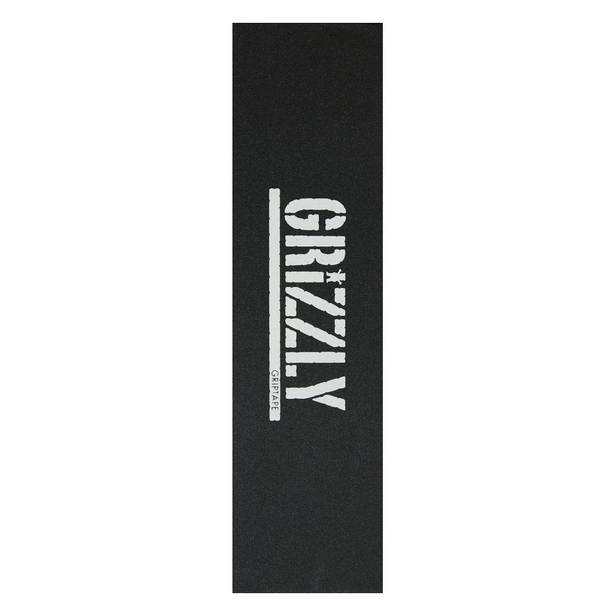 Grizzly Grip Plaque Stamp Print White 9 x 33