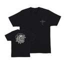 T-shirt Independent Dressen Skull Rose noir avec motif crâne et rose