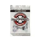 Jeu de 8 vis Independent Phillips 0.875" noir et argent avec écrous
