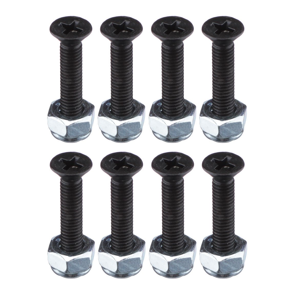 Mini Logo Visserie (jeu de 8 Vis) Cruciforme 0.875 Pouce