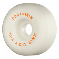 Mini Logo Wheels (jeu de 4) 53mm A-cut Ii 101A White