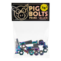 Jeu de visserie Pig Prime Allen 0.875 pouce, 8 vis et 8 écrous