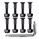 Plus Reserve Visserie (jeu de 8) 0.875 Pouce Black