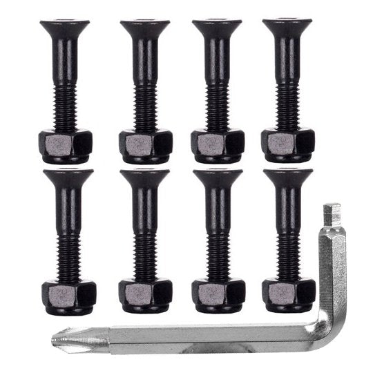 Plus Reserve Visserie (jeu de 8) 0.875 Pouce Black