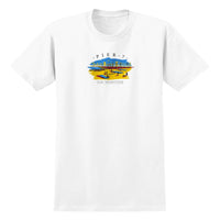 T-shirt blanc Real Pier 7 avec graphique sérigraphié San Francisco sur la poitrine