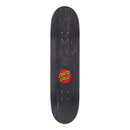 Plateau de skate Santa Cruz Classic Dot 8.25" avec graphisme point sur fond noir