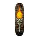 Deck de skate Santa Cruz Rob Pace Torch 8.25" avec graphisme flamme jaune et orange