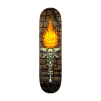 Deck de skate Santa Cruz Rob Pace Torch 8.25" avec graphisme flamme jaune et orange