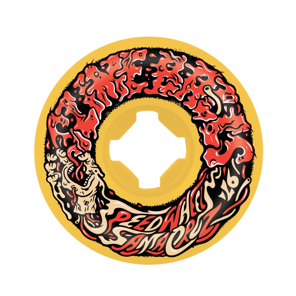 Slime Balls Wheels (jeu de 4) 53mm Vomit Mini Ii Orange 97A