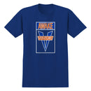 T-shirt Venture Awake royal avec logo imprimé blanc, orange et bleu sur la poitrine