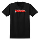 T-shirt Venture Throw noir manches courtes avec logo sérigraphié