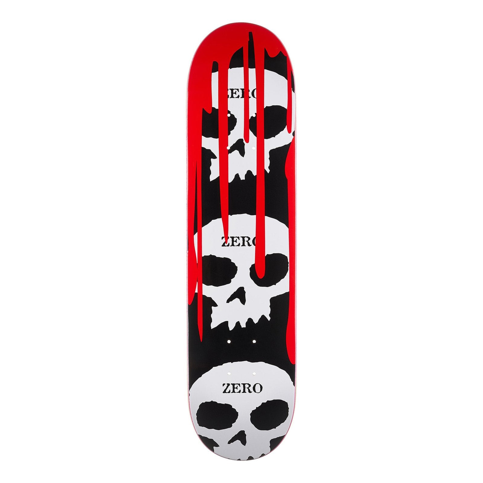 Zero Deck 3 Skull Blood Black White Red 8.0 x 31.6 WB 14