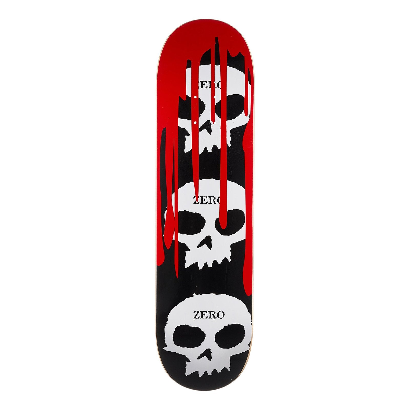 Zero Deck 3 Skull Blood Black White Red 8.25 x 31.9 WB